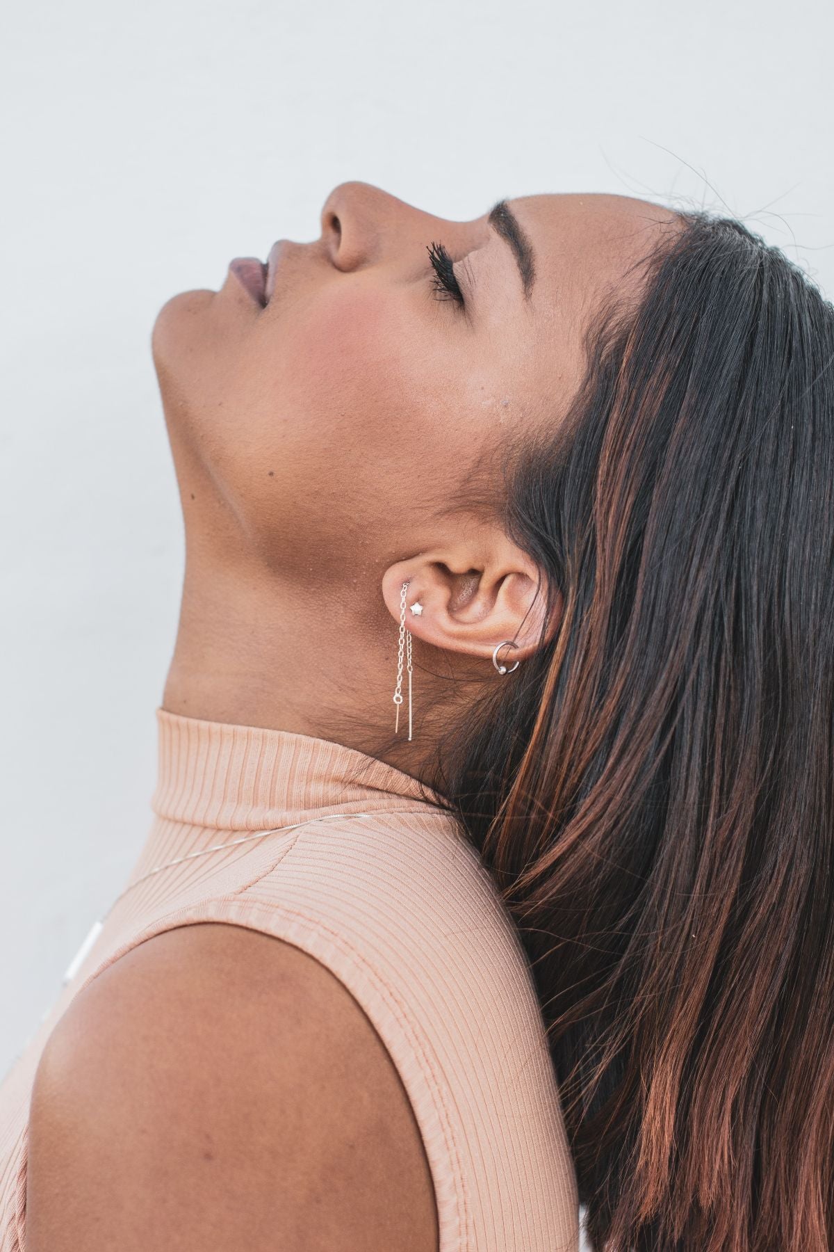 ear stacking piercing design at laura lane studios